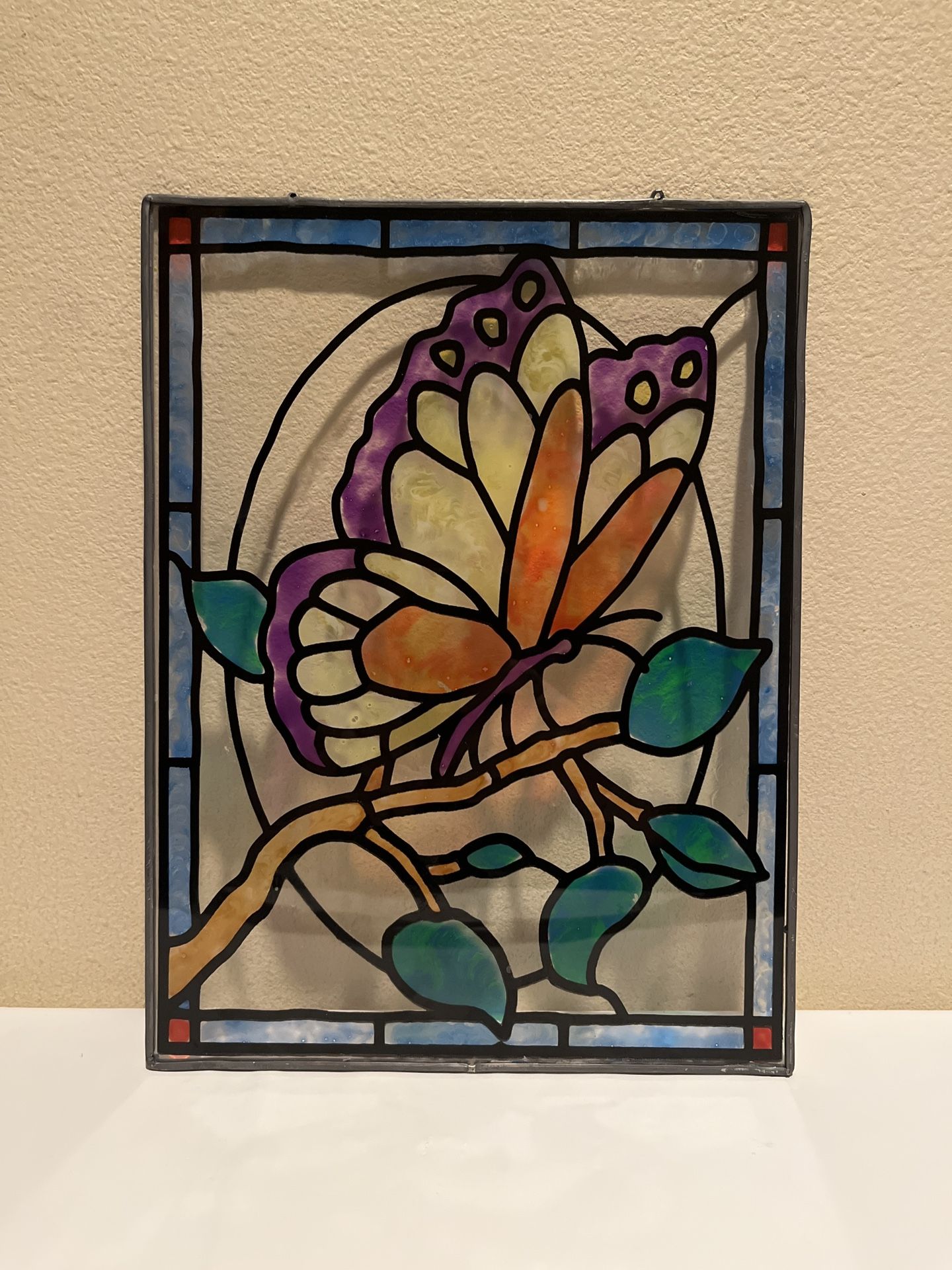 Stained Glass Butterfly Sun Catcher