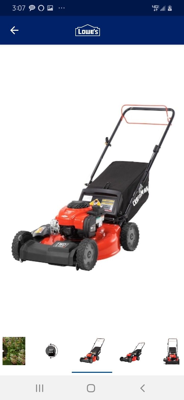 *NEW* CRAFTSMAN M220 150cc 21 In. Push Mower