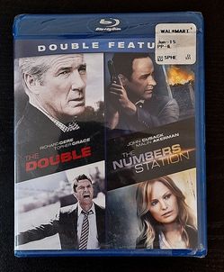 NEW SEALED BLU-RAY DOUBLE FEATURE - THE DOUBLE / THE NUMBERS STATION