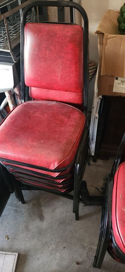 Red  cushion chairs