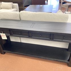 New 64” Black Sofa Table — SPECIAL 