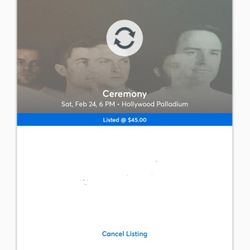 Ceremony 2/24 @ Hollywood Polladium