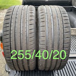 2) 255/40/20 Michelin Pilot Sport Sport 4 S Tires.  New Condition!  DOT 1722  $395 for Both  I carry other sizes as well