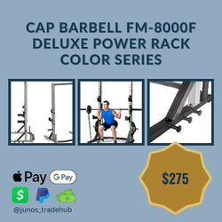 CAP Barbell FM-8000F Deluxe Power Rack Color Series