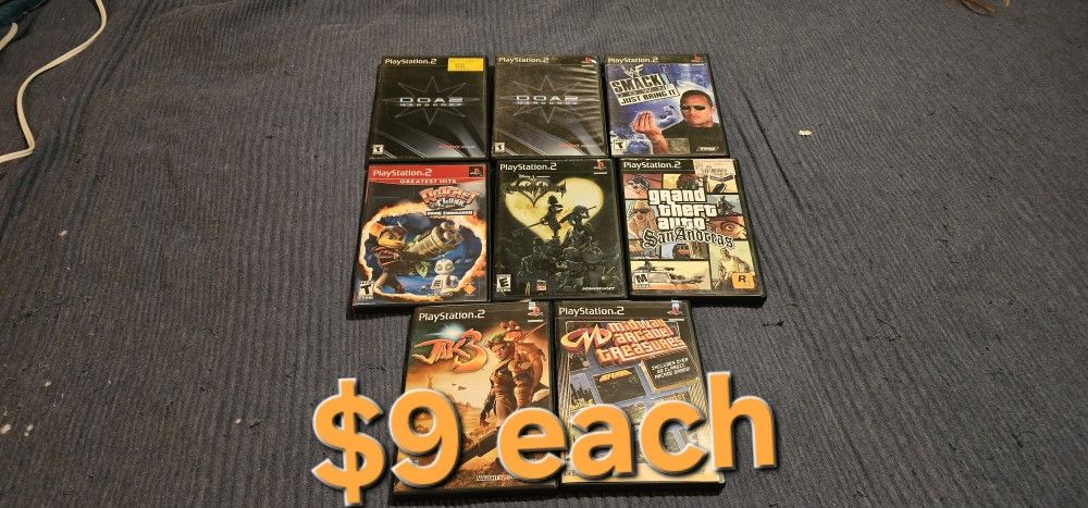 Playstation 2 Ps2 Games $9 Each