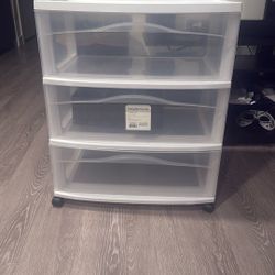 Plastic drawer With Wheels 