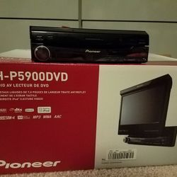 7" Pioneer flip out AM/FM/DVD monitor