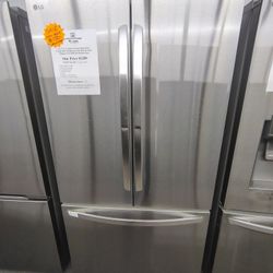 $1150(MSRP$3199, Save $2049) LG SMART French 3 Door Refrigerator With Door Cooling+ and Cool Guard