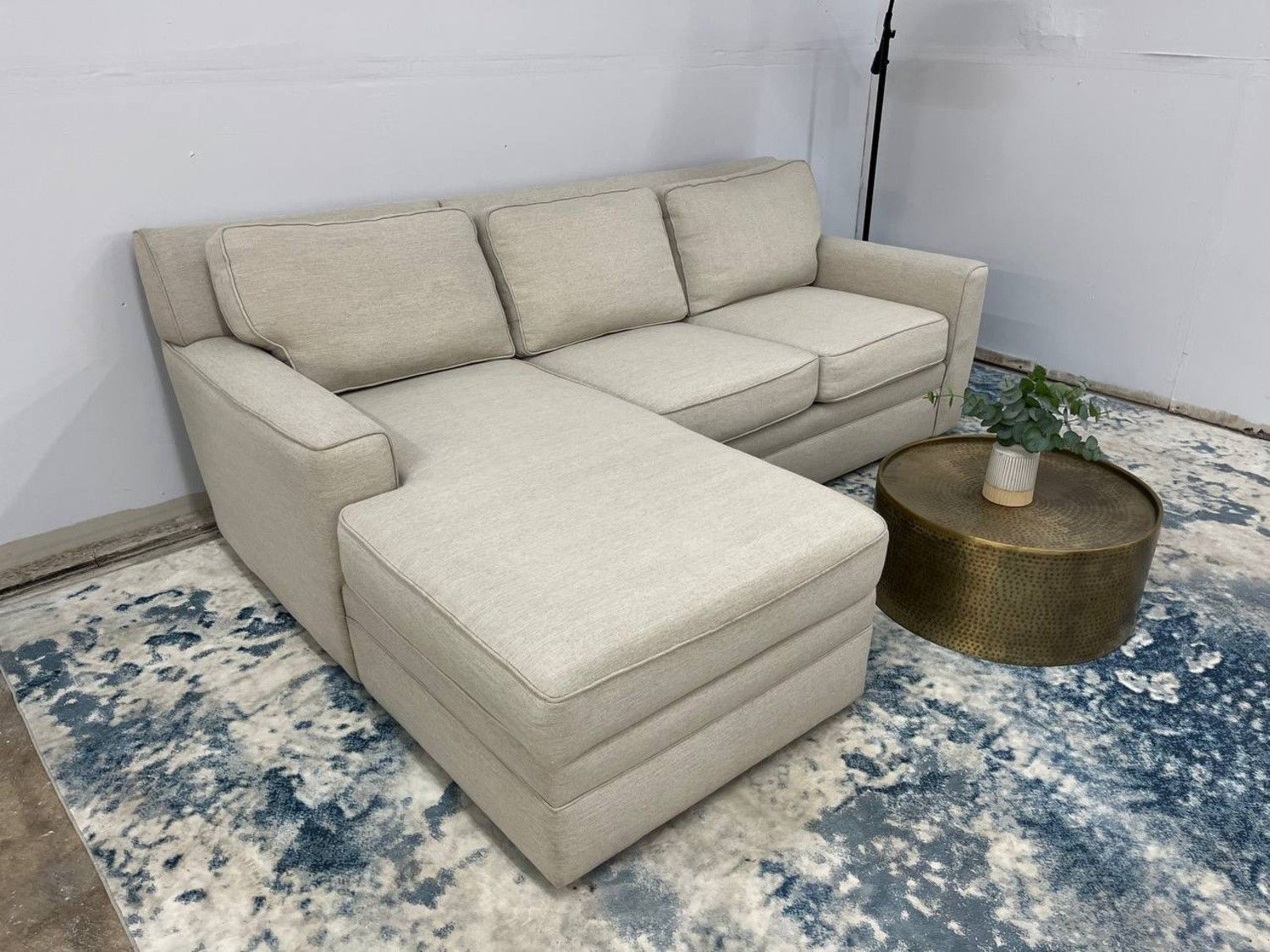 Stone & Leigh White 2-Piece Sectional Couch