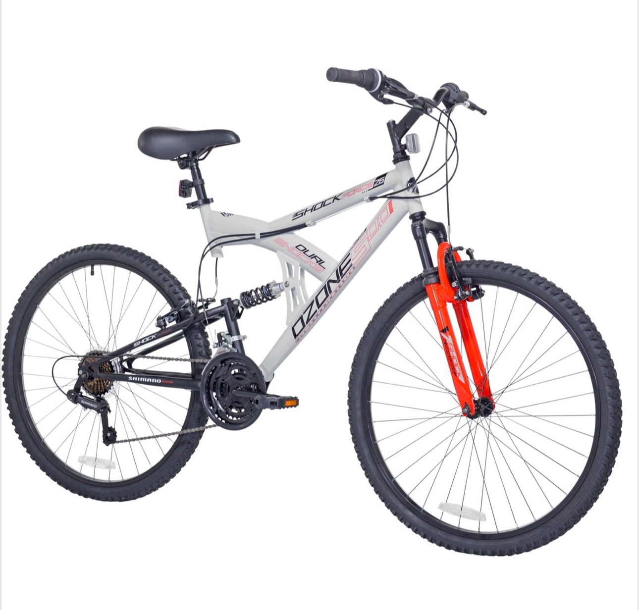 Ozone 500 Men's Shock Force 26 in 21-Speed Full Suspension Mountain Bike