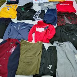 Clothes For Man Mix Of Size Large /Xlarge Close To 20 Items Normal Use Wear Asking $30 Obo Shirts Jersey Long Sleeve Shirts Hoodie Jacket Shorts Etc