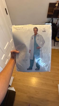 Underwraps Doctor Costume “On Call” Blue top + Pants + Lab Coat