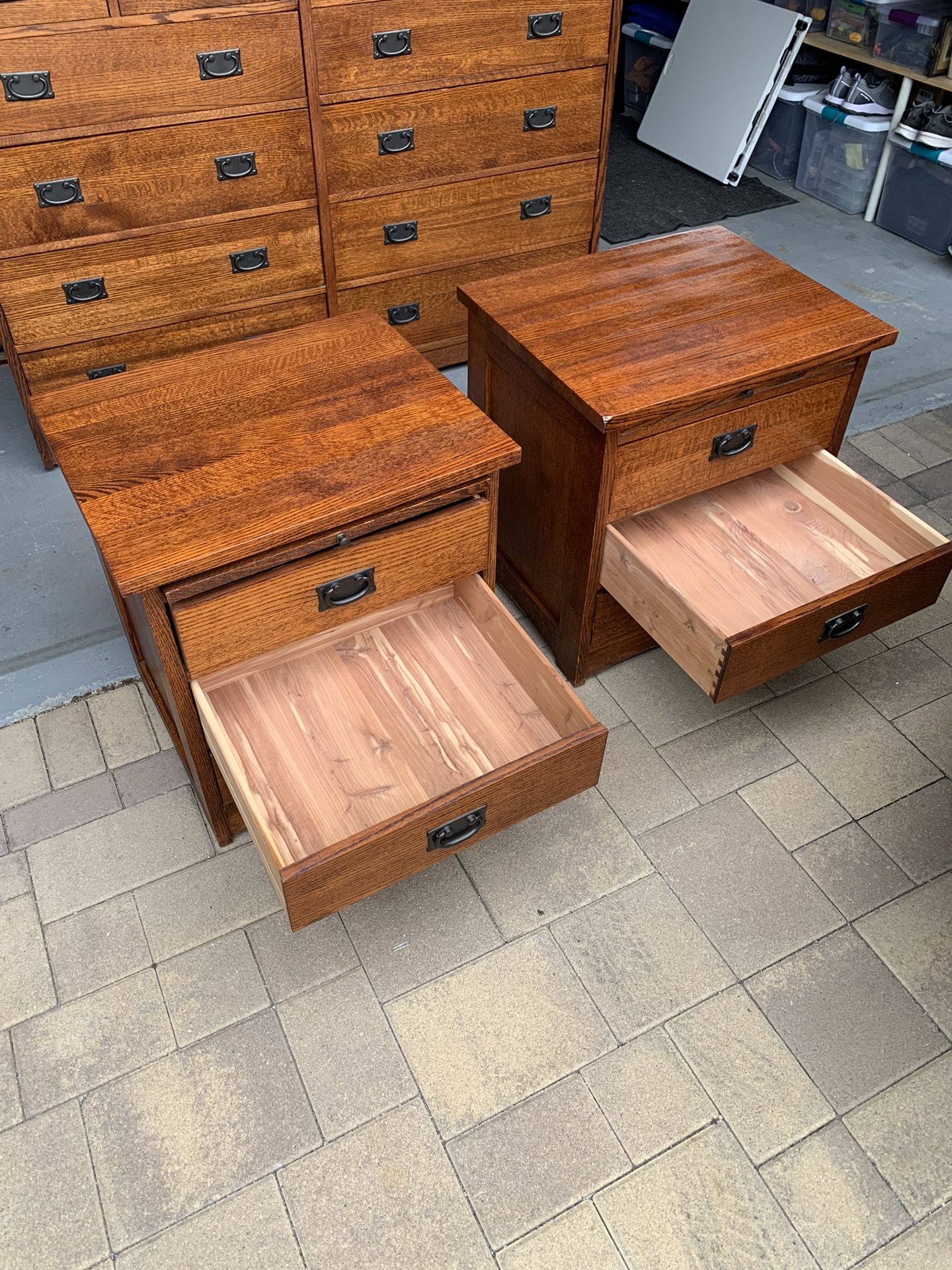 Oak Dresser & Night stands