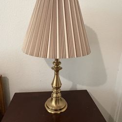 Matching brass lamps