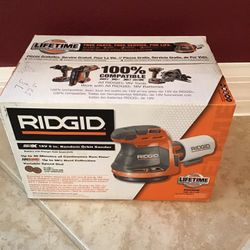 New In Box. Ridgid R8606B 18V Cordless 5 in. Random Orbit