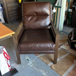 Oversized Leather Armchair