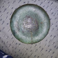 Antique Vicky Industria Peruana Bronze Or Copper Dish 