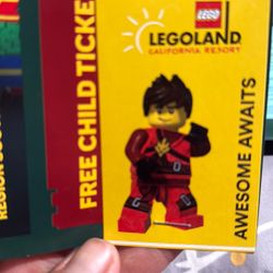 Lego Land Child Tickets 2 To 12 Years Old