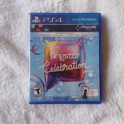 PS4 Sing star celebration game