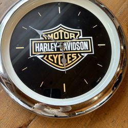 Harley Davidson Clock