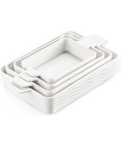 Estmoon Porcelain Casserole Dishes