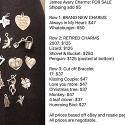 James Avery Charms
