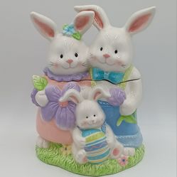 Bunny Family Cookie Jar