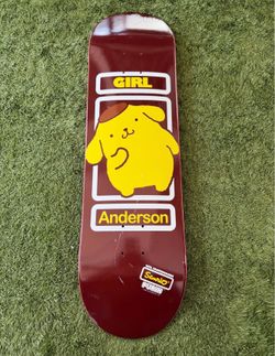 vintage Girl Skateboards Brian Anderson Sanrio Pompompurin skateboard deck
