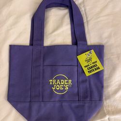 Purple Halloween Trader Joe Tote 