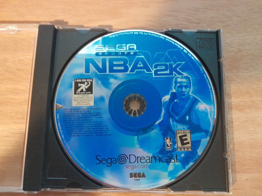 Sega Sports NBA 2k Sega Dreamcast
