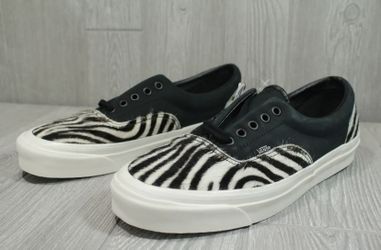 New Vans Era 95 DX Unisex Men's Size 6 Black Zebra Calf Hair Casual Shoes