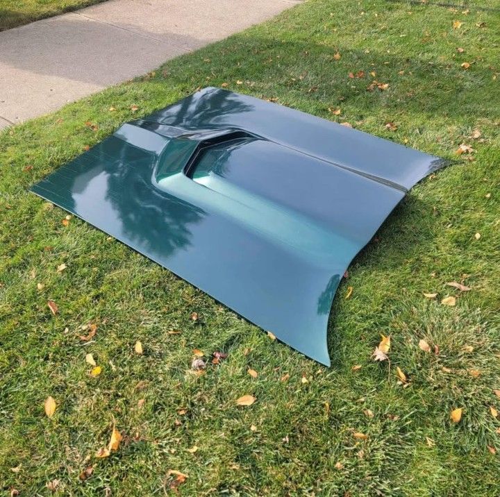 1977 To 1981 Pontiac Firebird Fiberglass Hood. Painted Green Never Used
