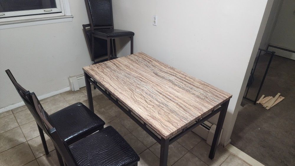 Kitchen Table Set With 4 Chairs