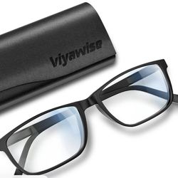 Viyawise blue light blocking glasses with case NEW