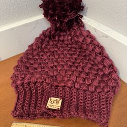 NEW Handmade Women’s Burgundy Beanie by Sarah Lawson Designs