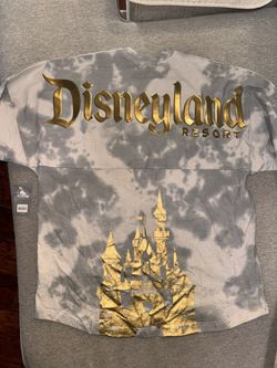 Disneyland Resort Gold Glitter Castle Spirit Jersey (Size L)