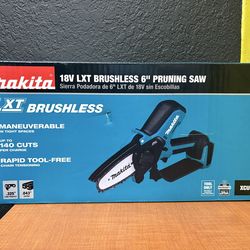 Makita Pruning Chain Saw XCU14Z 6" 18V Cordless Brushless 18 Volt