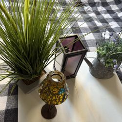 Decorative Plants And candles Holder Sets
