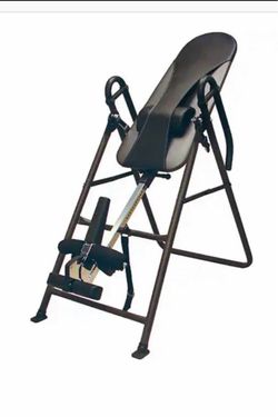 Folding inversion table teeter hangup