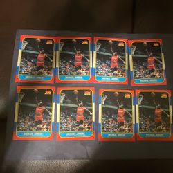 Michael Jordan Rookie Reprint 8 Card Lot