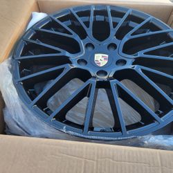 22" New Black Wheels & New GOODYEAR Tires For PORSCHE CAYENNE