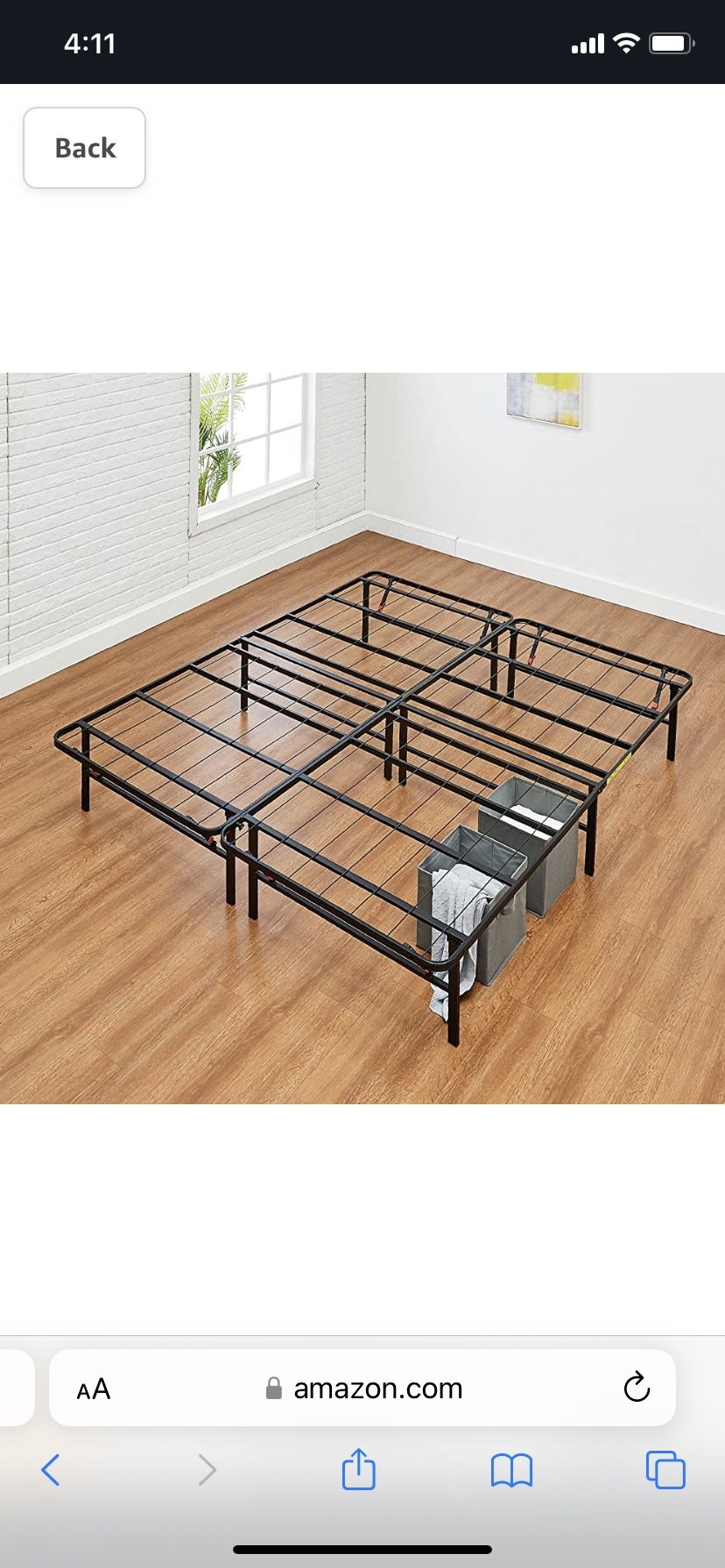 New Amazon 14” Full Bed Frame