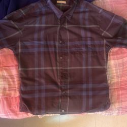 Authentic 2020 Burberry Shirt, Color: Black And Navy Blue, Size: Medium Or Small