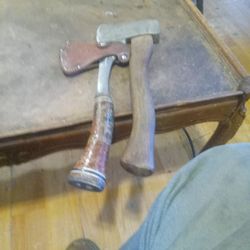 Estwing  hatchet with sheath and no name hatchet.