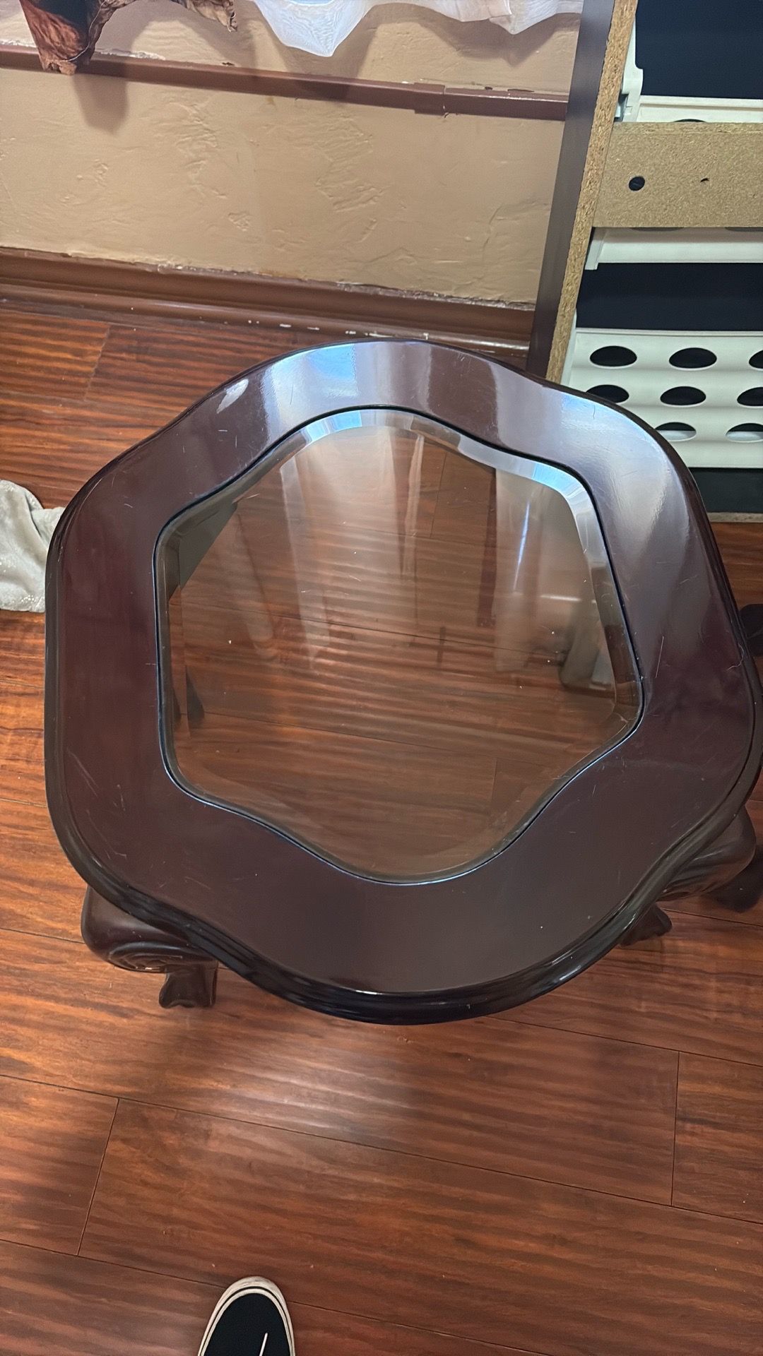 3 piece wood/glass furniture