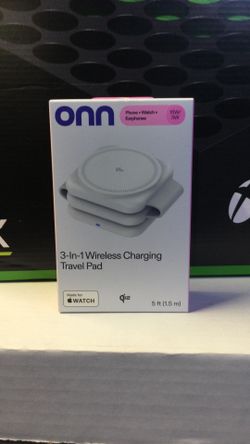 Factory Sealed ONN 3-in-1 Wireless Charging Travel Pad