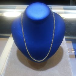 14k Gold Rope Chain
