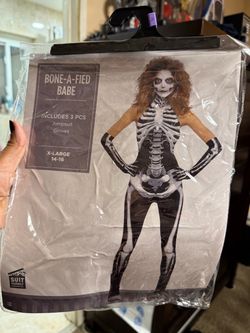 Bone-A-Fied Babe Skeleton Costume XL