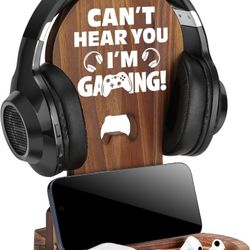 Wooden Gaming Headset Stand