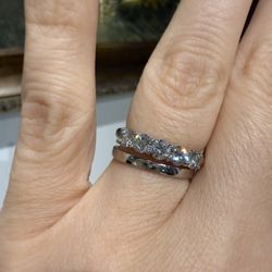 Platinum Ring With Natural Diamonds Absolutely Gorgeous Band